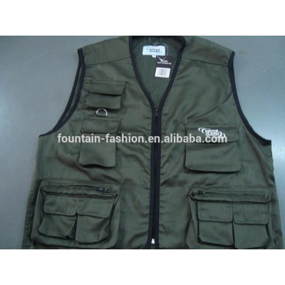 various fabric fishing vest with pockets