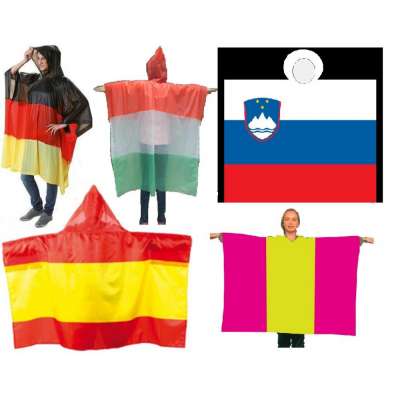 national flag poncho