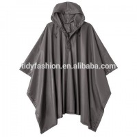 Waterproof Black PVC Rain Poncho