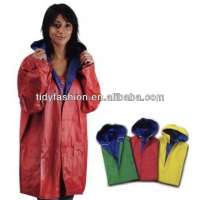 Waterproof Plastic Emergency Red RainJacket