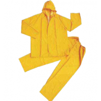 0.35mm heat press long PVC polyester raincoat with heat and air hole